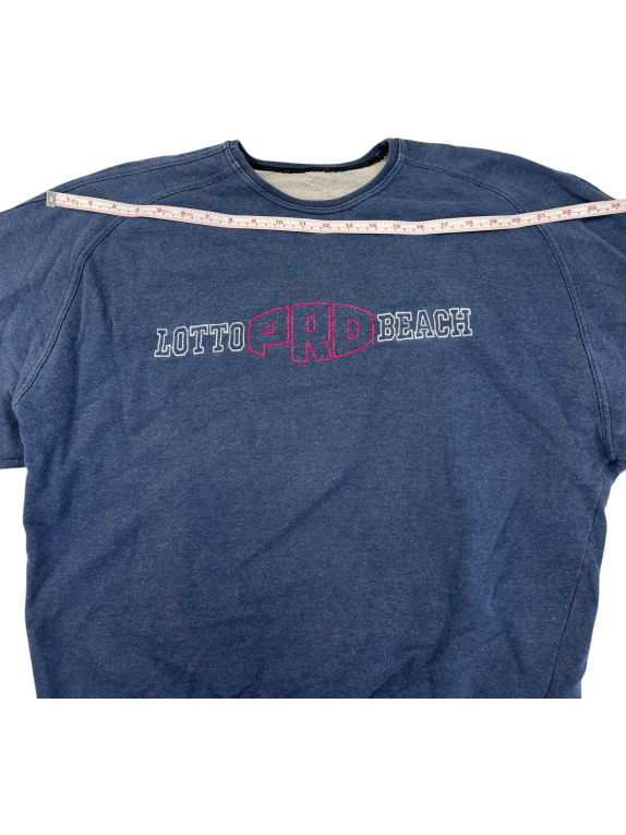 VINTAGE Lotto Φούτερ Pro Beach Denim Look XL